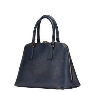 Prada bag Blue leather Navy handbag Saffiano shoulder